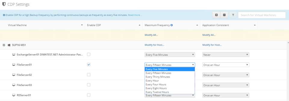 Altaro VM Backup screen 3