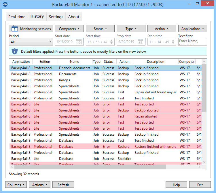 Altaro VM Backup screen 3