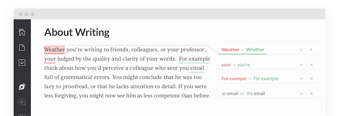 Grammarly screen 2