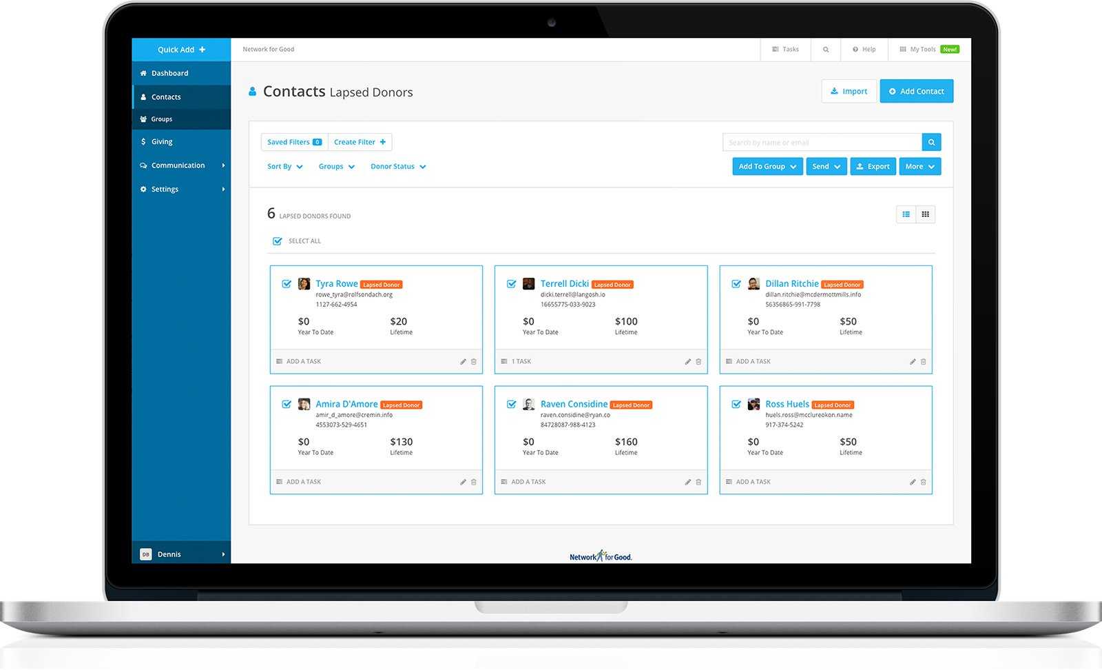 Network for Good screen 3