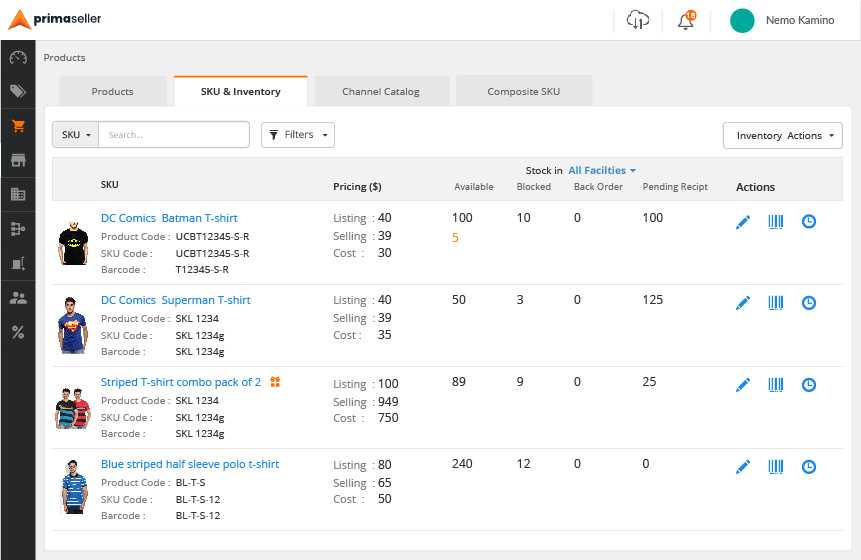 Primaseller screen 4