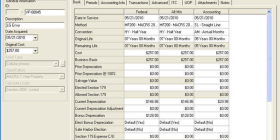 ProSeries Fixed Assets Manager screen 1