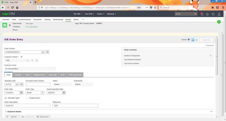 Sage 300Cloud screen 4
