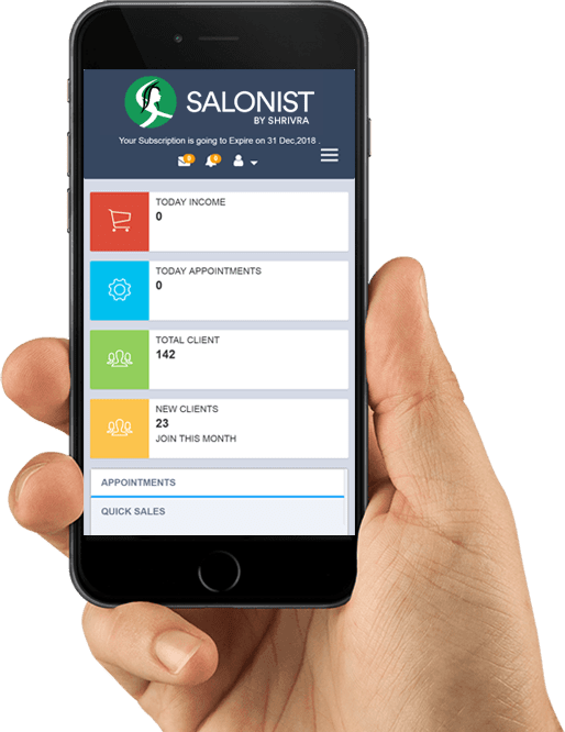 Salonist screen 4
