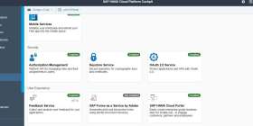 SAP HANA Cloud screen 1