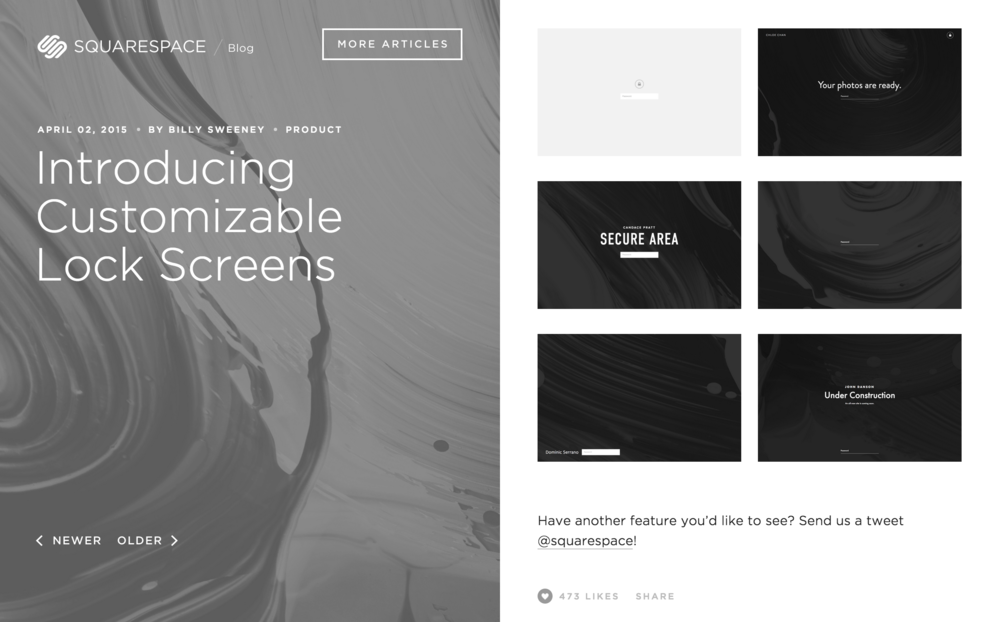 Squarespace screen 4