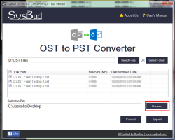 SysBud OST to PST Converter screen-3