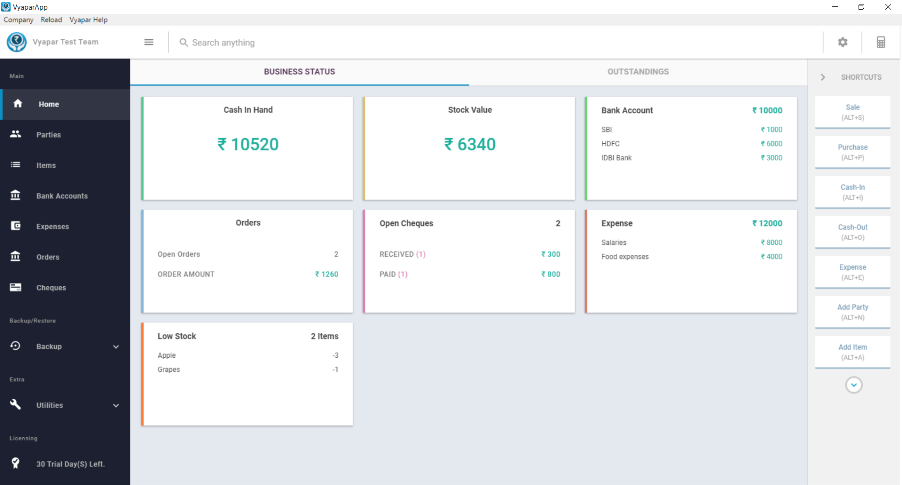 Vyapar Accounting & Invoicing screen 3